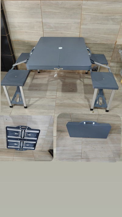 Mesa plegable de Camping 4 asientos