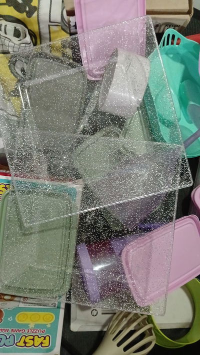 Plato plástico Glitter