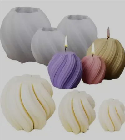 Molde para vela esfera Labrada