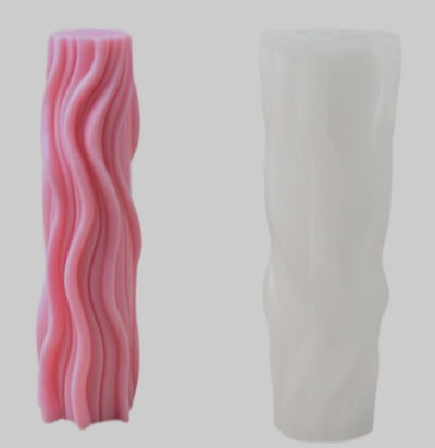 Molde para velas Olas
