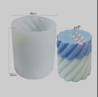 Molde de silicona Vela espiralada
