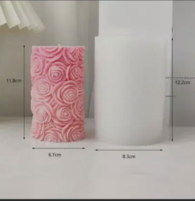 Molde de silicona para vela rosas