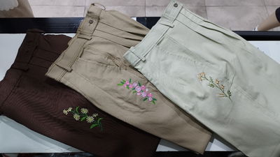 Bombacha de campo dama bordada