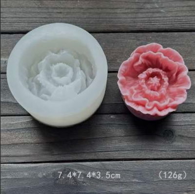Molde de silicona Flor para vela