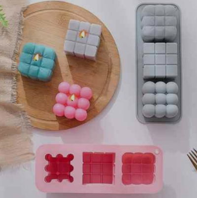 Molde triple para velas