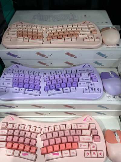 Teclado con mouse Gatito Dinax