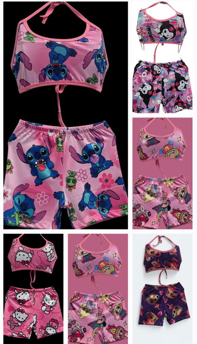 Conjunto lycra x 8 unidades