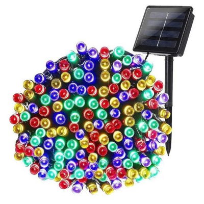 Luz led solar navidad 100LED multicolor