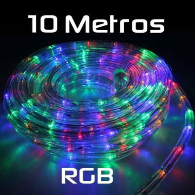 Manguera led navidad multicolor 10mts