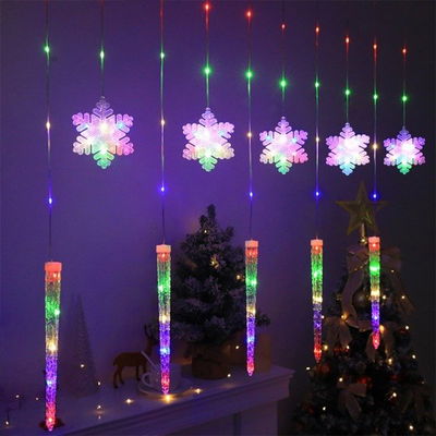 LUCES C/NIEVE Y PALITO HIELO POR 120 LUCES