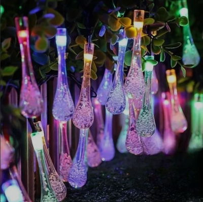 Guirnalda Led Gotas cálida/multicolor