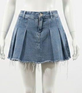 Pollera Tablitas dama las locas (detalle no tiene botón)