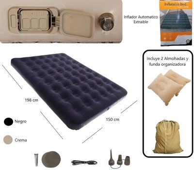 COLCHON INFLABLE CON INFLADOR AUTOMATICO