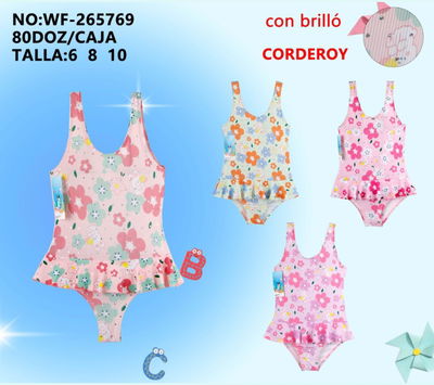 Docena de malla enteriza de niña