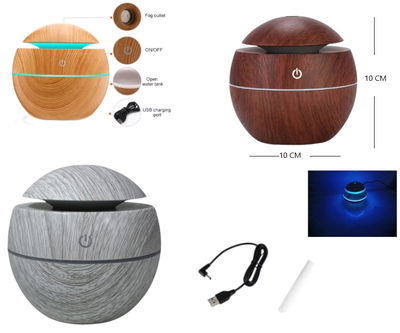 Humidificador madera Redondo