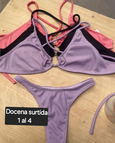 Docena de Bikini  Argolla con colaless
