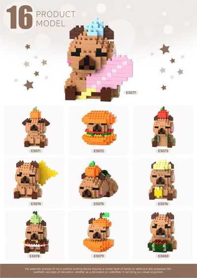 Bloques Para Armar Capybara Modelo Surtido