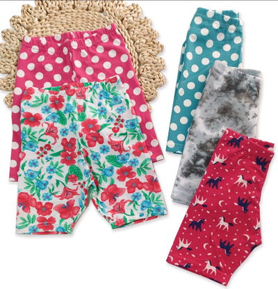 Calza short algodón y lycra nena x 7 unidades