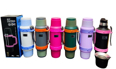 KIT MATERO 1L DOBLE MATE Y BOMBILLA SYSTEM