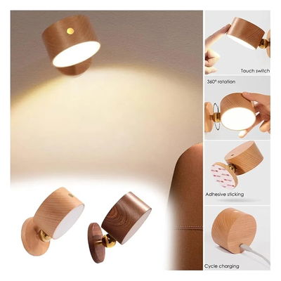 LAMPARA LUZ LED DE PARED MAGNETICA 360 RECARGABLE