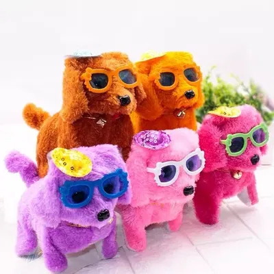 Juguete perrito a pila, camina y ladra EMA