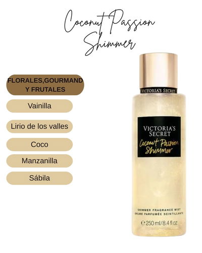  VICTORIA SECRET BODY SPLASH SHIMMER COCONUT PASSION 250ML