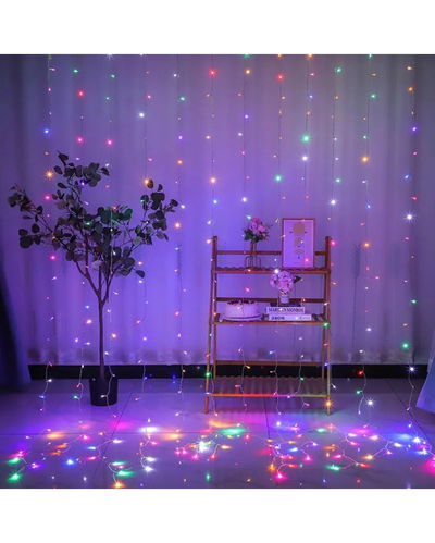 CORTINA LUZ LED COLOR 3X2MTS 160 LUCES