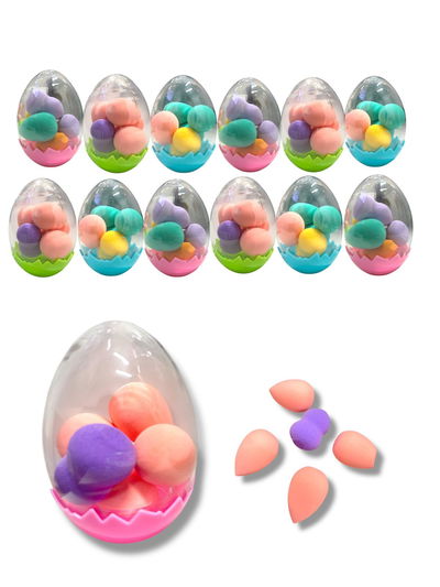 PACK X 10 - HUEVITO C/ ESPONJITAS DE MAQUILLAJE X5