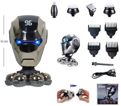 Maquina afeitadora 7 cabezales 5 en 1