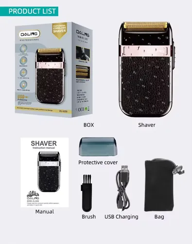 AFEITADORA RECARGABLE CAJA NEGRA