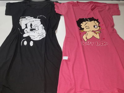 Vestido estampado con manga x 5 unidades 