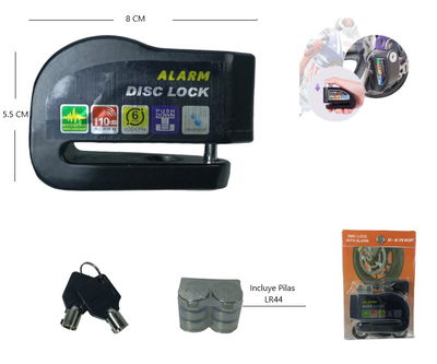 CANDADO FRENO DE DISCO CON ALARMA LK603