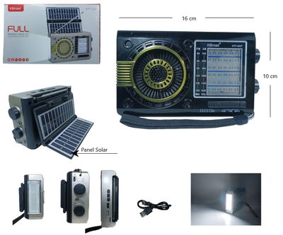 RADIO AM/FM CON CARGA SOLAR BLUETOOH