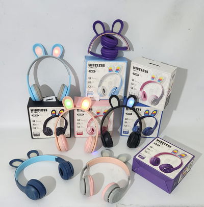 Auricular gatito orejita con luz