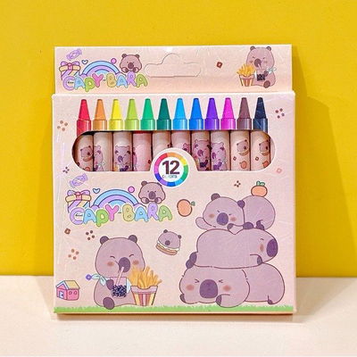Pack x 6- CRAYONES DE 12 COLORES CAPYBARA