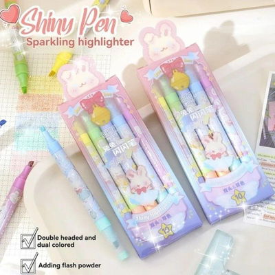 RESALTADOR DOBLE PUNTO C/BRILLO