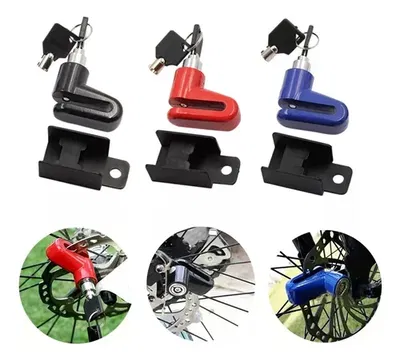 CANDADO TRABADISCO METAL C/LLAVE Y SOPORTE