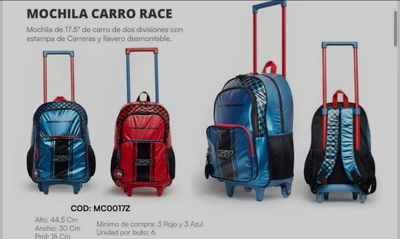 Mochila Carro Race