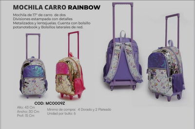 Mochila Carro Rainbow