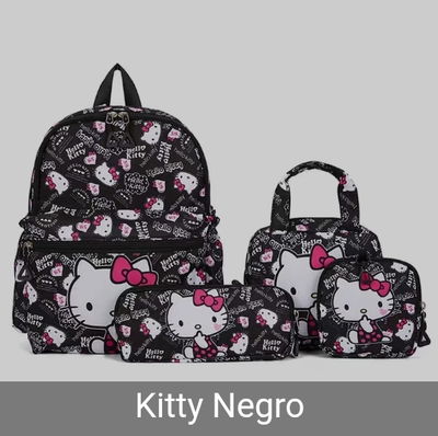 Mochila Infantil 4 piezas Varios Personajes