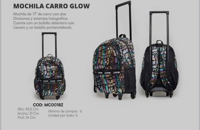 Mochila Carro Glow