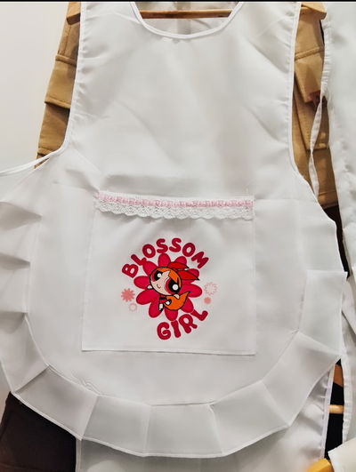 PACK x 6 - Ponchito / guardapolvo nena con estampa