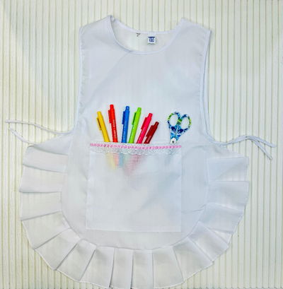 PACK x 6 - Ponchito / guardapolvo nena