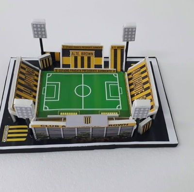 Maqueta Estadio Fragata Presidente Sarmiento - Club Almirante Brown  20 x 30cm