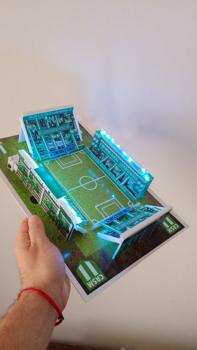Maqueta Estadio San Miguel (SIN PUBLICO)20 x 30cm
