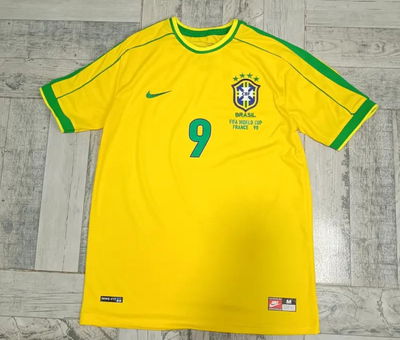 Camiseta Brasil retro 1998 Ronaldo