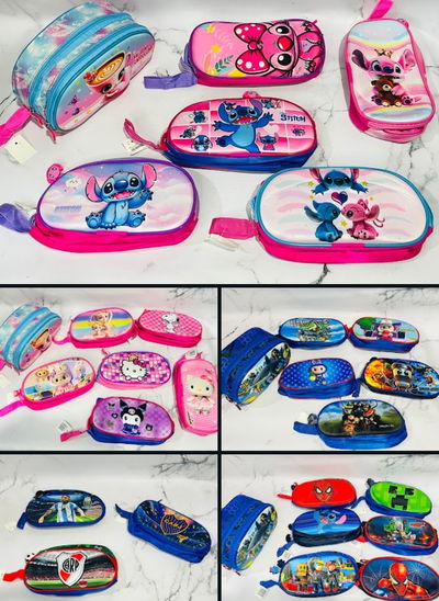 Cartuchera 3D personaje 2 cierres