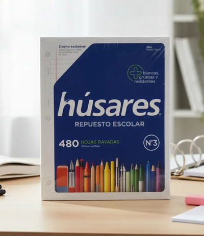 BLOCK 480 HOJAS HÚSARES HOJAS N3 CARPETA 