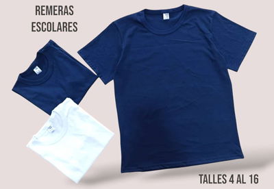 REMERA ESCOLAR INFANTIL 