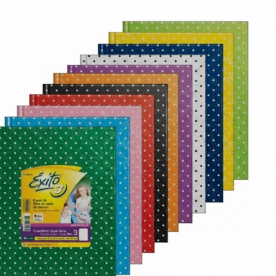 Cuaderno tapa dura Exito n3 lunares/lisos x 3pcs 